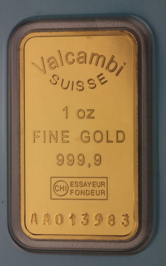 Valcambi Goldbarren