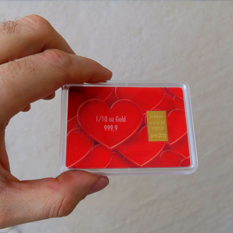 1/10oz Goldbarren in Geschenkverpackung 1/10oz Goldbarren in Geschenkverpackung