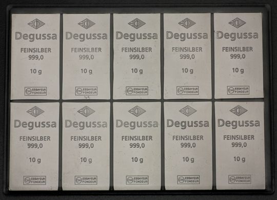 Silber CombiBar mit Degussa Logo