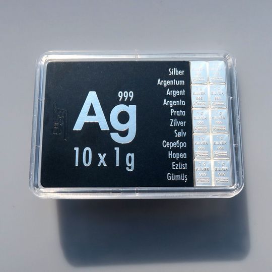 10 x 1g CombiBar® Silber