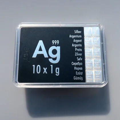 10 x 1g CombiBar® Silber