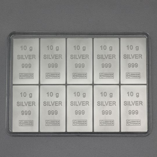 10x10g Silber CombiBar