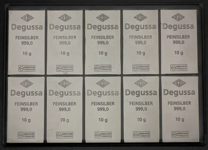 Silber CombiBar mit Degussa Logo