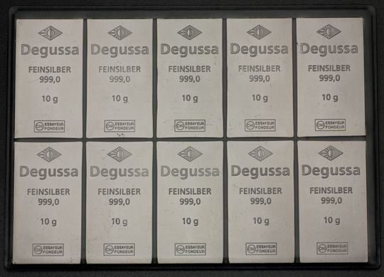Silber CombiBar mit Degussa Logo